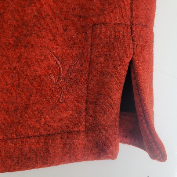 Ibex Full Zip Wool Jacket Orange Womens Medium - Picture 6 of 7